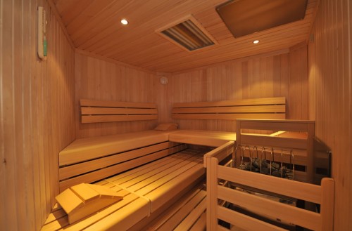 Sauna im Wellnessbereich